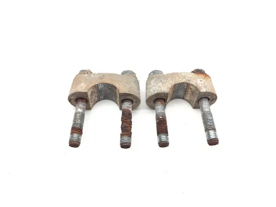 Handlebar Handle Bar Mount Clamps 7/8 1991 Kawasaki Bayou 300 KLF300B 3038A