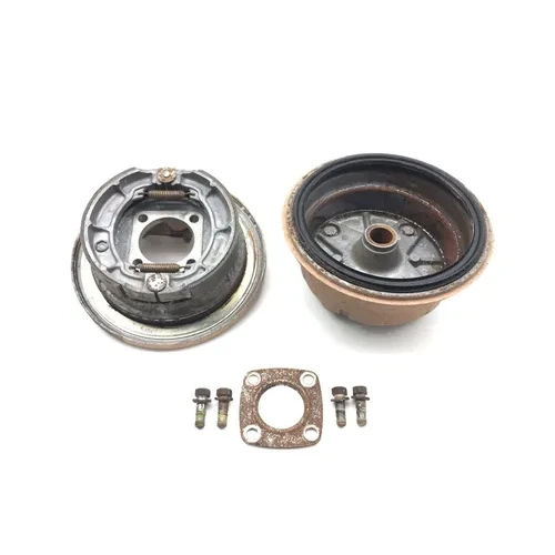 Right Rear Drum Brake Backing Assembly 1991 Kawasaki Bayou 300 KLF300B 3038A 5