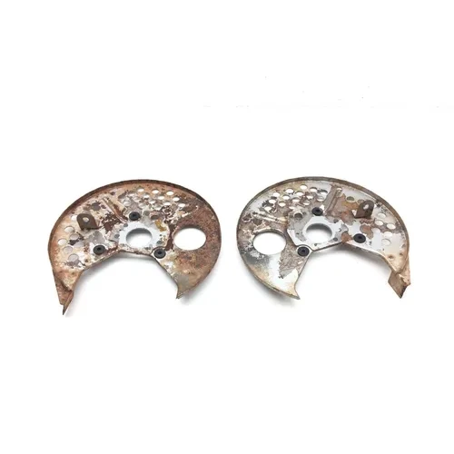 Front Brake Rotor Rock Guards 1991 Kawasaki Bayou 300 KLF300B 3038A 6