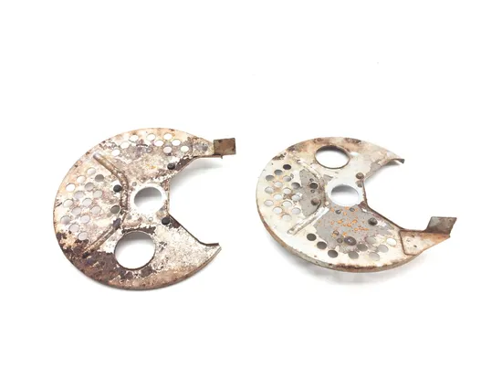 Front Brake Rotor Rock Guards 1991 Kawasaki Bayou 300 KLF300B 3038A