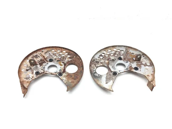 Front Brake Rotor Rock Guards 1991 Kawasaki Bayou 300 KLF300B 3038A