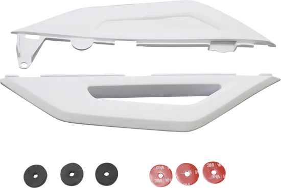 Acerbis Lower Plastic Side Panels White