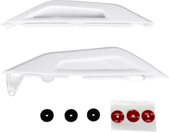 Acerbis Lower Plastic Side Panels White