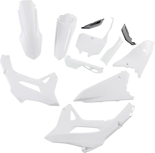 Acerbis Full Plastic Fender Body Kit White Black 1