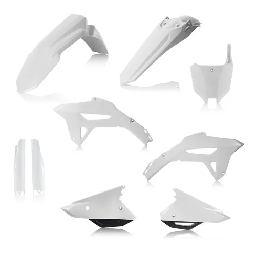 Acerbis Full Plastic Fender Body Kit White Black 2