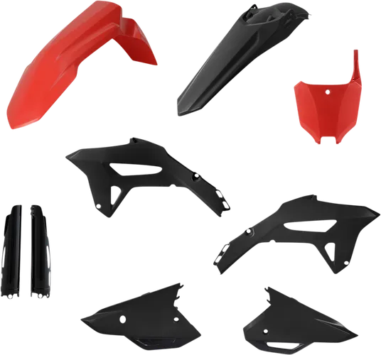 Acerbis Complete Plastic Fender Body Kit Red Black