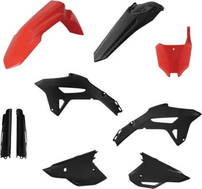 Acerbis Complete Plastic Fender Body Kit Red Black