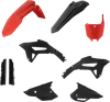 Acerbis Complete Plastic Fender Body Kit Red Black