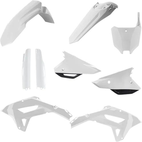 Acerbis Full Plastic Fender Body Kit White Black 1