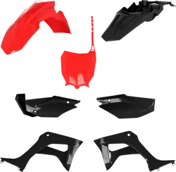 Acerbis Complete Plastic Fender Body Kit Red Black