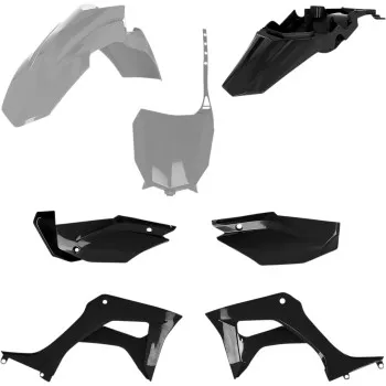 Acerbis Complete Plastic Fender Body Kit Black Grey
