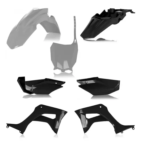 Acerbis Complete Plastic Fender Body Kit Black Grey 1
