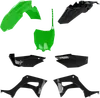 Acerbis Complete Plastic Fender Body Kit Black Green