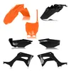 Acerbis Complete Plastic Fender Body Kit Black Orange