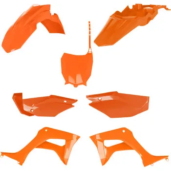 Acerbis Complete Plastic Fender Body Kit Orange