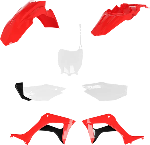 Acerbis Complete Plastic Fender Body Kit Red White