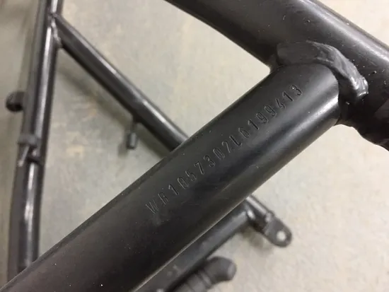 Main Frame Chassis 1990 BMW K75RT 2895A