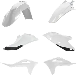 Acerbis Plastic Fender Body Kit White Black