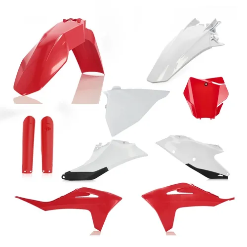 Acerbis Full Plastic Fender Body Kit Red White 3