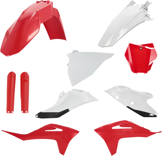 Acerbis Full Plastic Fender Body Kit Red White 1