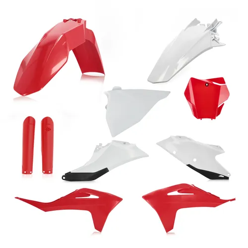 Acerbis Full Plastic Fender Body Kit Red White 2