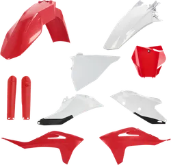 Acerbis Full Plastic Fender Body Kit Red White