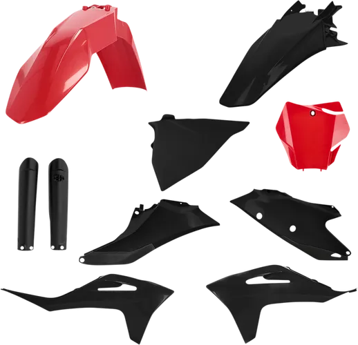 Acerbis Full Plastic Fender Body Kit Red Black 1