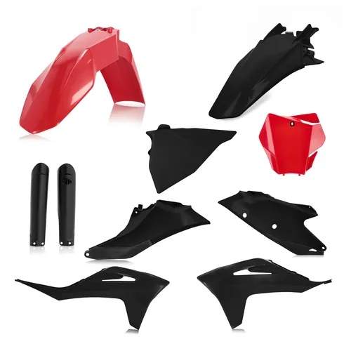 Acerbis Full Plastic Fender Body Kit Red Black 2