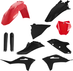 Acerbis Full Plastic Fender Body Kit Red Black