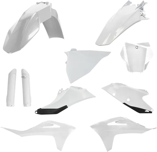 Acerbis Full Plastic Fender Body Kit White Black 1