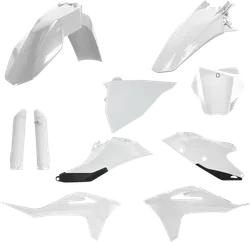 Acerbis Full Plastic Fender Body Kit White Black