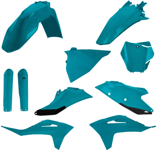 Acerbis Plastic Fender Body Kit Teal Black Metallic