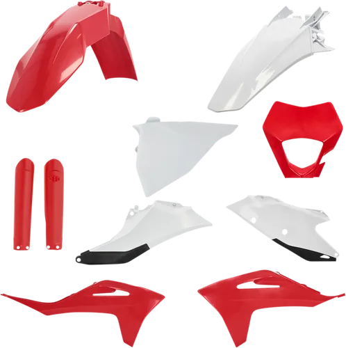 Acerbis Full Plastic Fender Body Kit OE Red White Black 1