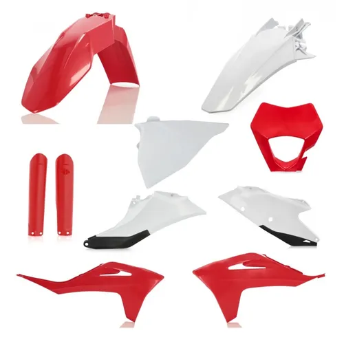 Acerbis Full Plastic Fender Body Kit OE Red White Black 3