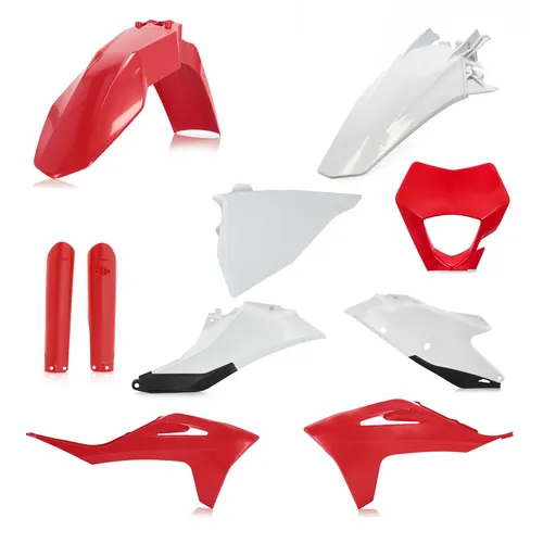 Acerbis Full Plastic Fender Body Kit OE Red White Black 2