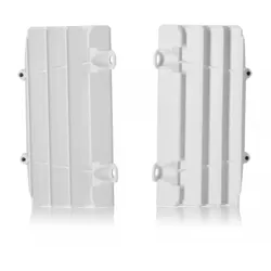 Acerbis White Radiator Louver Cover Pair