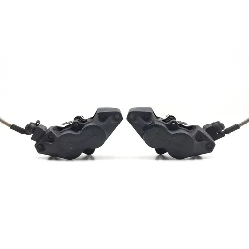 Left Right Front Brake Calipers Pads Set 2006 BMW R1200GS ABS 3032A 9