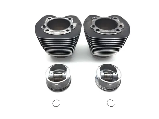 Front Rear Cylinder Jugs w Pistons 2005 Harley Dyna Wide Glide EFI FXDWGI 3064
