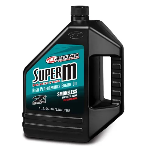 Maxima Super M Injector Synthetic Blend 2T Engine Motor Oil 1 Gallon