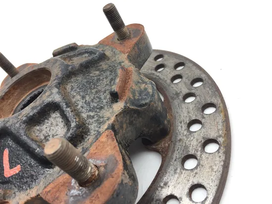 Front Wheel Hub with Rotor B 2010 Polaris Ranger Crew 800 4x4 EFI 3081 8