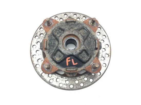 Front Wheel Hub with Rotor B 2010 Polaris Ranger Crew 800 4x4 EFI 3081 7