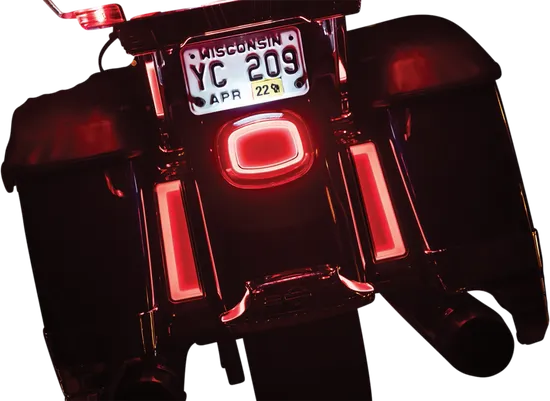 Kuryakyn Tracer LED Saddlebag Insert Running Lights Pair Chrome