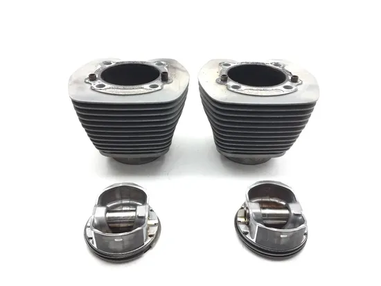 Front Rear Cylinder Jugs w Pistons 2007 Harley Dyna Super Glide FXD 3049 x