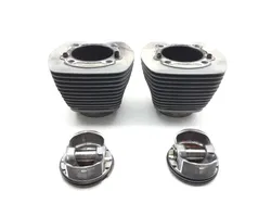 Front Rear Cylinder Jugs w Pistons 2007 Harley Dyna Super Glide FXD 3049 x