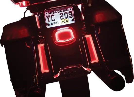 Kuryakyn Tracer LED Tail Light with Top Window Red Lens