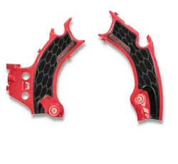 ACERBIS X Grip Frame Guards Red Black