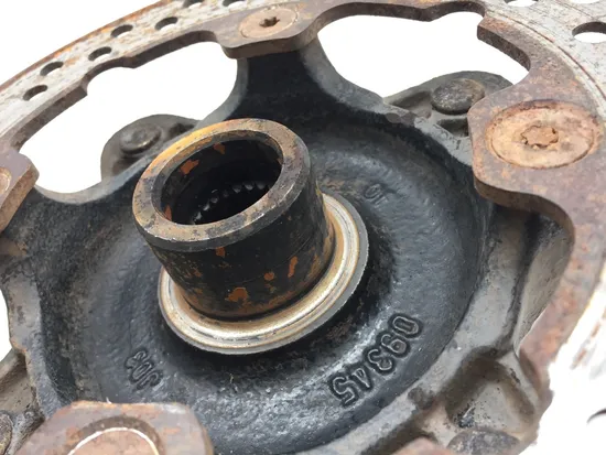 Front Wheel Hub with Rotor A 2010 Polaris Ranger 500 4x4 HO EFI 3101 x