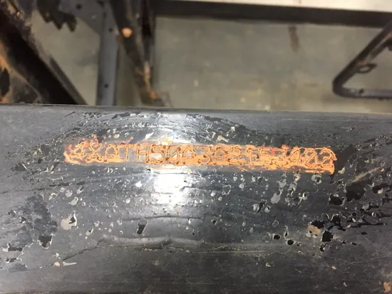 Frame Chassis 2010 Polaris Ranger 500 4x4 HO EFI 3101