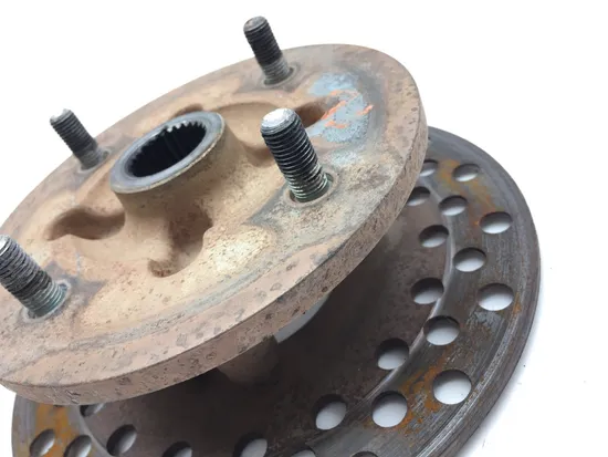 Front Wheel Hub with Rotor B 2009 Yamaha Rhino 700 YXR700F 4x4 FI 3104 x