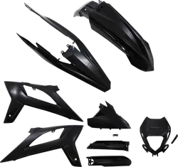 Acerbis Complete Plastic Fender Body Kit Black